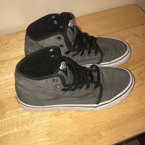 Gray high tops vans